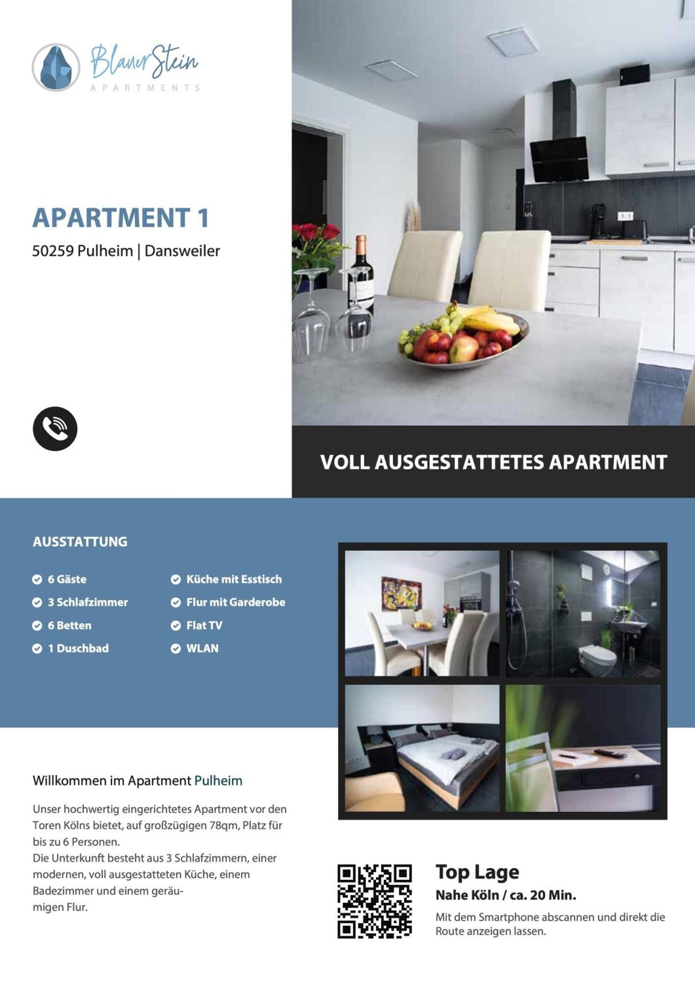 Blauer Stein Apartments Wh4 Pulheim Exterior photo